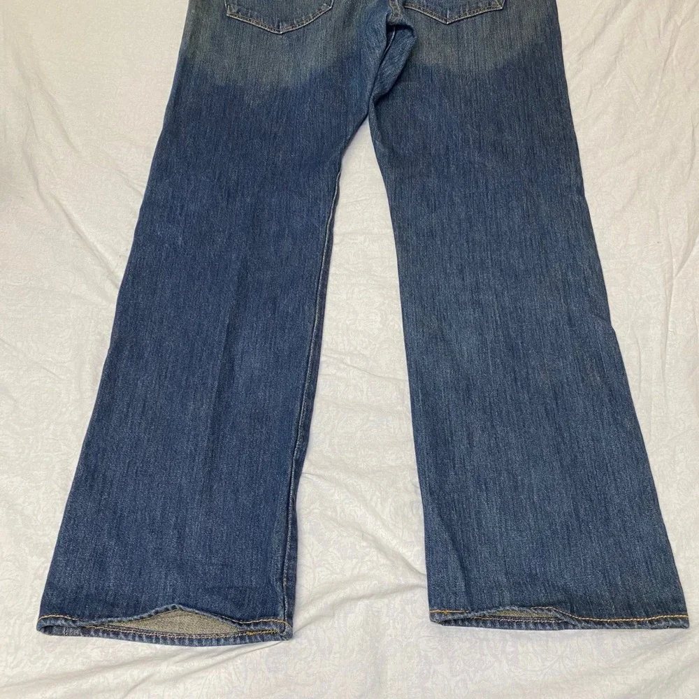 Levis 501 Button Fly Straight Leg Jeans Mens 40x32 Blue Denim Classic Fit